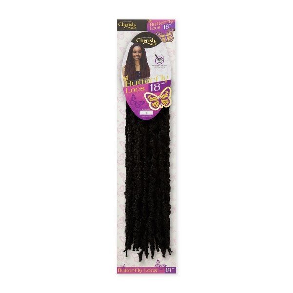 Cherish Cherish - Haarlocs synthetisch - Natuurlijk ogende uitstraling - Langdurige en onderhoudsvrije stijl - Vooraf gevormd en snel te plaatsen - 45,72 cm