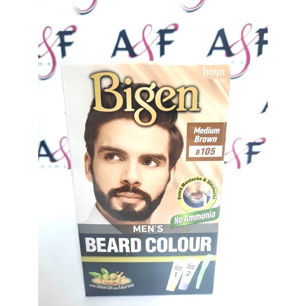 Bigen Men's Beard Color Medium Brown (B105)