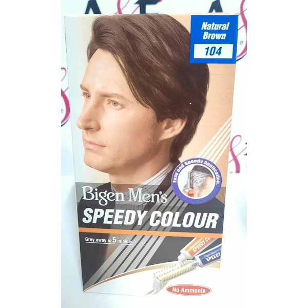 Bigen Bigen - Haarkleuring creme - Dekt grijs haar in 5 minuten - Makkelijk aan te brengen zonder druppels - Voedt en geeft natuurlijke glans - 104 Natural Brown