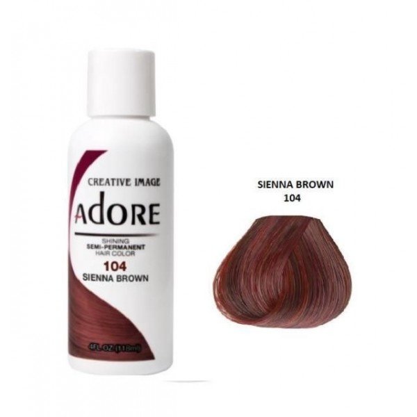 Adore Semi Permanent Hair Color 104 - Sienna Brown