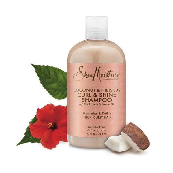 Shea Moisture COCONUT & HIBISCUS CURL & SHINE SHAMPOO (384ml)