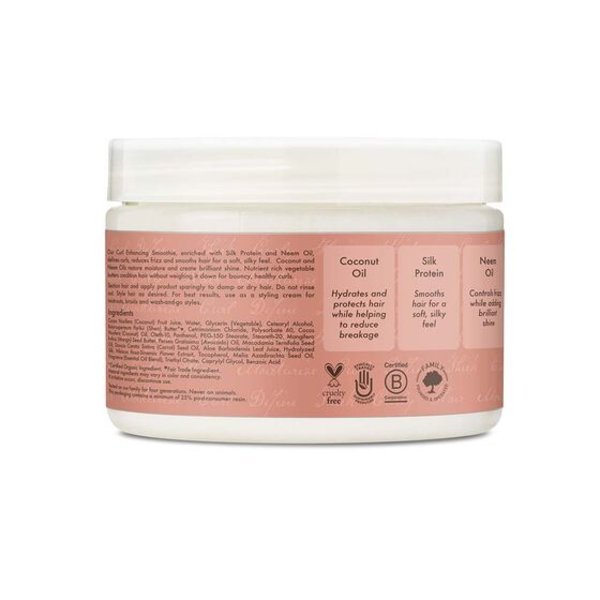 Shea Moisture Shea Moisture - Krulcreme – Hydrateert intens en voorkomt pluis – Geeft glans en veerkracht aan krullen – Geschikt voor dagelijks gebruik – 326g