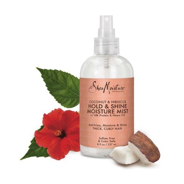 Shea Moisture COCONUT & HIBISCUS HOLD & SHINE MOISTURE MIST (237ml)