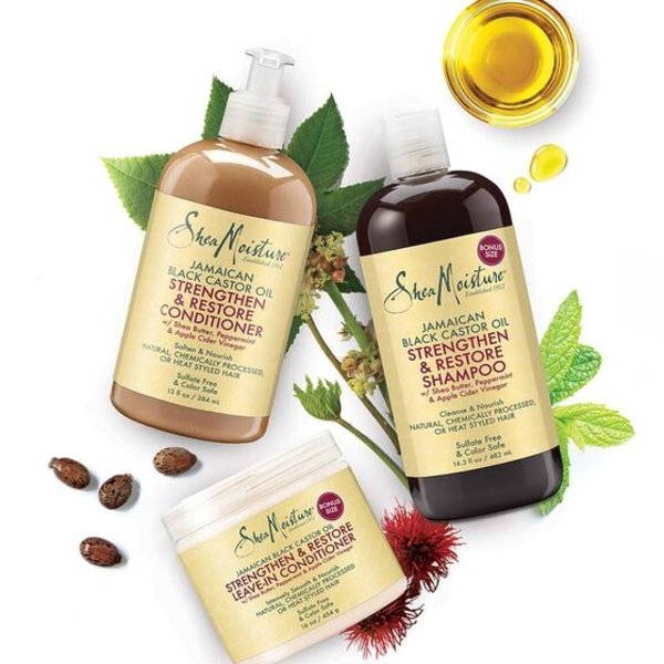 Shea Moisture JAMAICAN BLACK CASTOR OIL STRENGTHEN & RESTORE LEAVE-IN CONDITIONER  (454g)