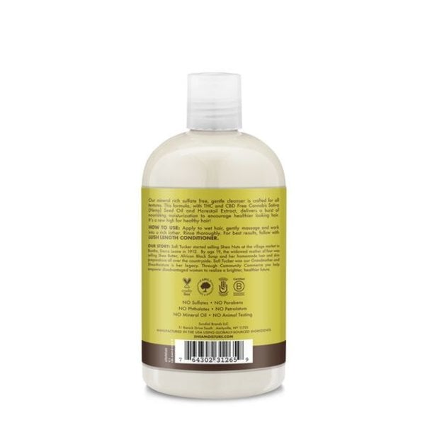 Shea Moisture CANNABIS SATIVA (HEMP) SEED OIL LUSH LENGTH SHAMPOO (384ml)