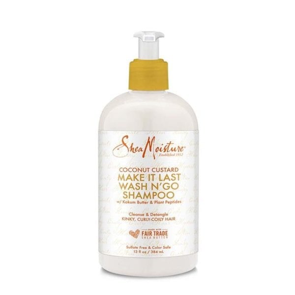 Shea Moisture COCONUT CUSTARD MAKE IT LAST WASH N' GO SHAMPOO (384ml)