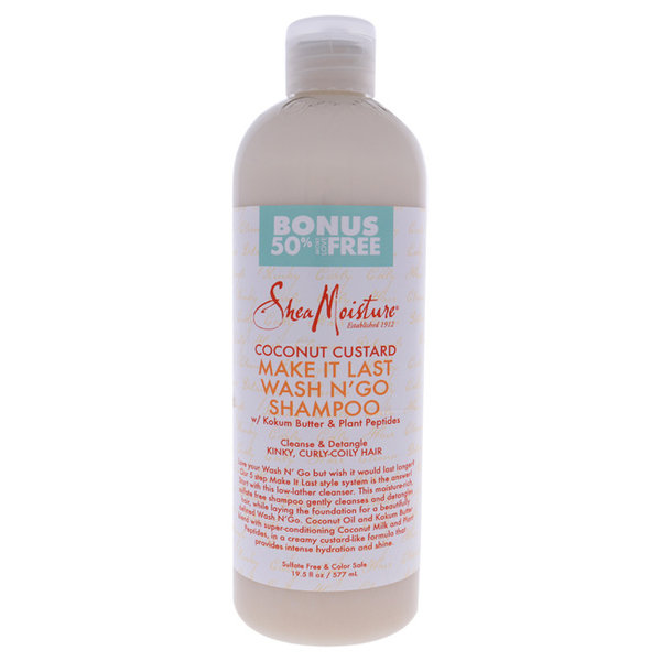 Shea Moisture COCONUT CUSTARD MAKE IT LAST WASH N' GO SHAMPOO (577ml)