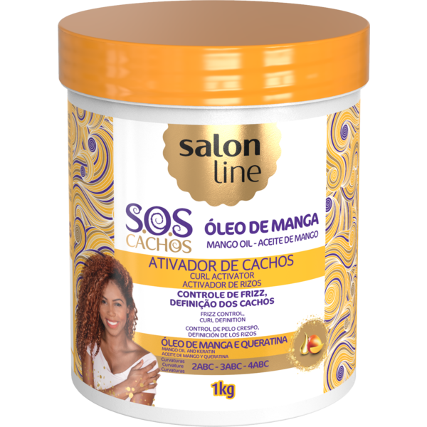 Salon Line Salon Line - Krulcrème - Hydrateert intens en voedt - Definieert krullen zonder crunch - Geeft glans en vermindert pluis - 1kg