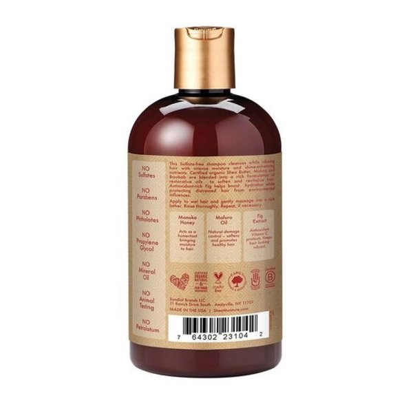 Shea Moisture Shea Moisture - Hydraterende shampoo - Intensieve hydratatie voor droog, krullend haar - Versterkt en beschermt tegen omgevingsinvloeden - 384ml