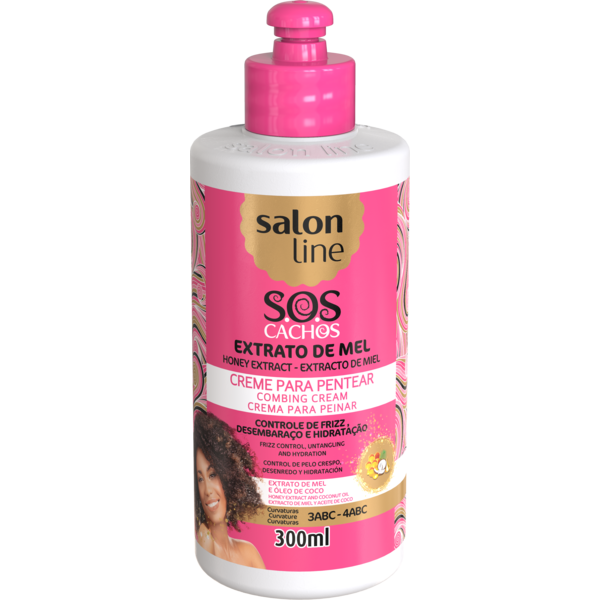Salon Line Salon Line - Kamcreme - Hydrateert en voedt krullend haar - Vermindert kroezen en pluis - 300ml