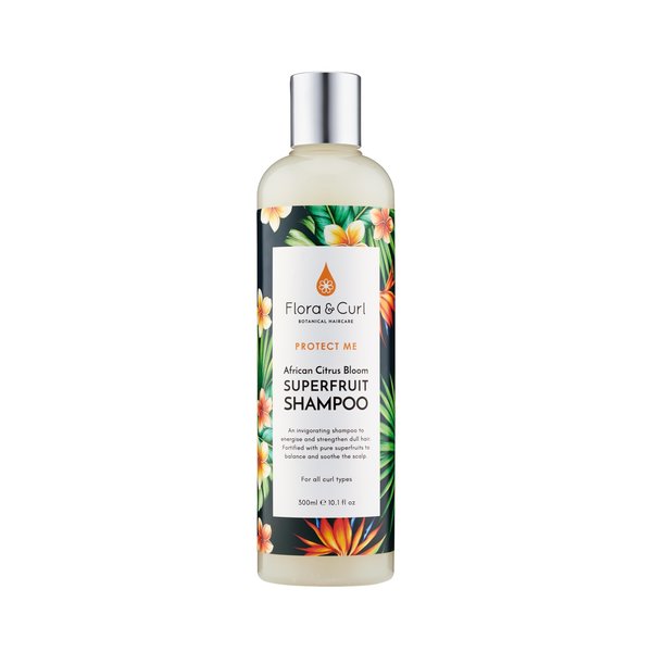 Flora & Curl Flora & Curl - Shampoo - Reinigt, herstelt en voedt krullen - Versterkt met tarweproteinen en olien - 300ml