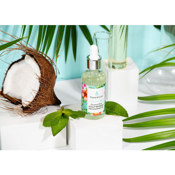 Flora & Curl SOOTHE ME - Coconut Mint Scalp Refresh Pre-Shampoo Oil (50ml)