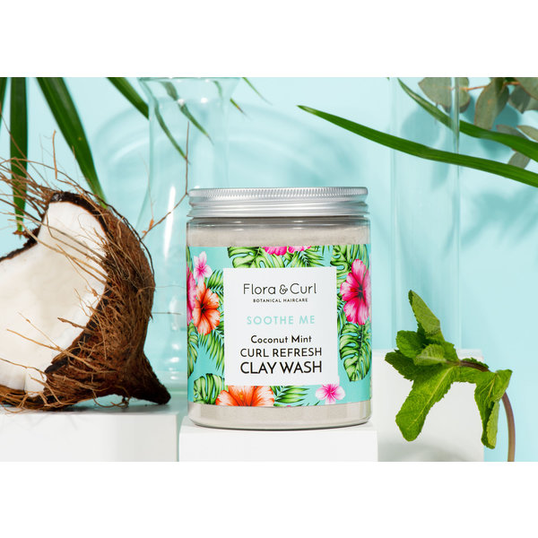 Flora & Curl SOOTHE ME - Coconut Mint Curl Refresh Clay Wash (260g)