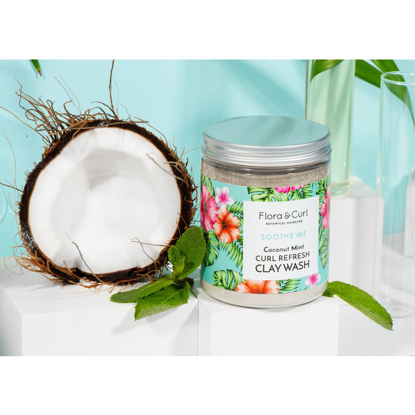 Flora & Curl SOOTHE ME - Coconut Mint Curl Refresh Clay Wash (260g)