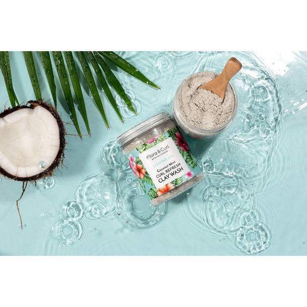 Flora & Curl SOOTHE ME - Coconut Mint Curl Refresh Clay Wash (260g)