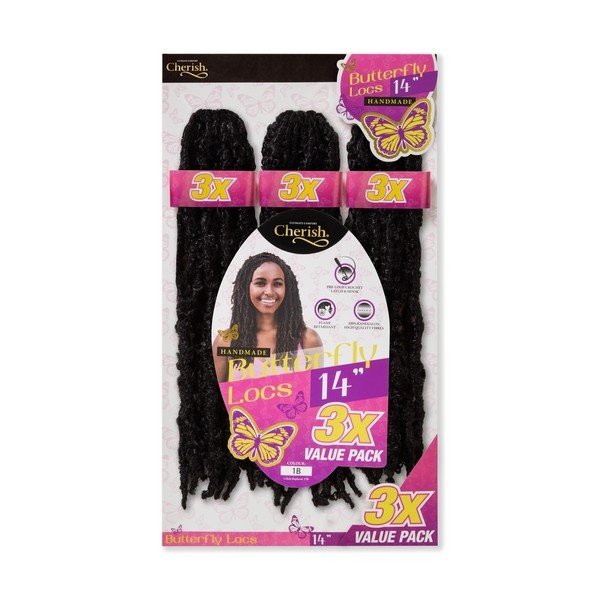 Cherish Cherish - Haarlocs set – Lichtgewicht en comfortabel – Speelse, natuurlijke textuur – Duurzaam en makkelijk te stylen – 3x14 inch
