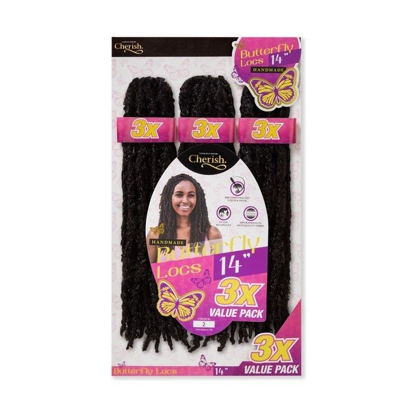 Cherish Cherish - Haarlocs set – Lichtgewicht en comfortabel – Speelse, natuurlijke textuur – Duurzaam en makkelijk te stylen – 3x14 inch