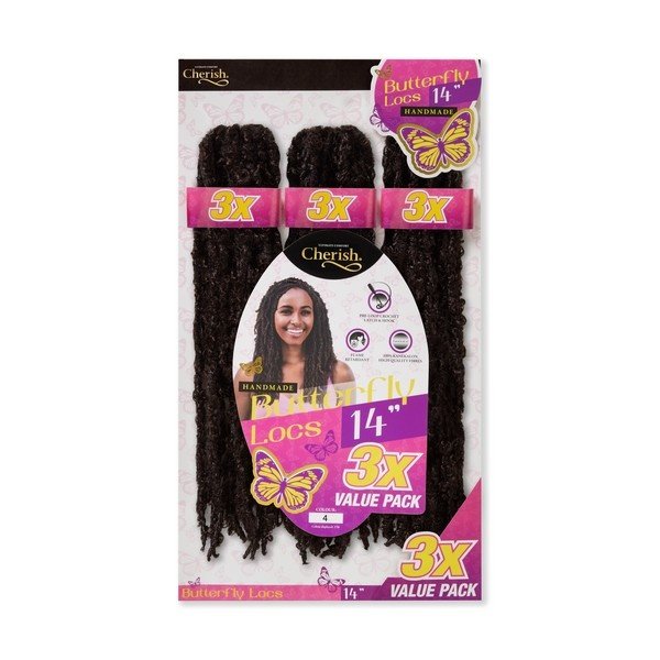 Cherish Cherish - Haarlocs set – Lichtgewicht en comfortabel – Speelse, natuurlijke textuur – Duurzaam en makkelijk te stylen – 3x14 inch