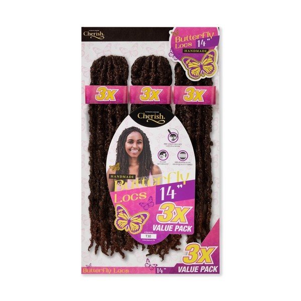 Cherish Cherish - Haarlocs set – Lichtgewicht en comfortabel – Speelse, natuurlijke textuur – Duurzaam en makkelijk te stylen – 3x14 inch