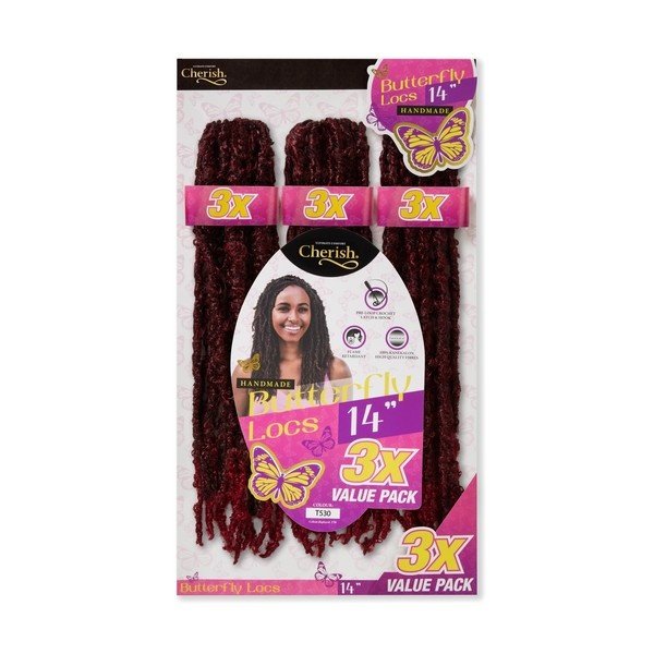 Cherish Cherish - Haarlocs set – Lichtgewicht en comfortabel – Speelse, natuurlijke textuur – Duurzaam en makkelijk te stylen – 3x14 inch