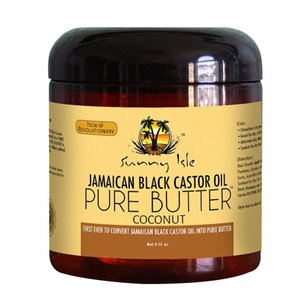 SUNNY ISLE  Jamaican Black Castor Oil - Pure Butter Coconut  (4oz)