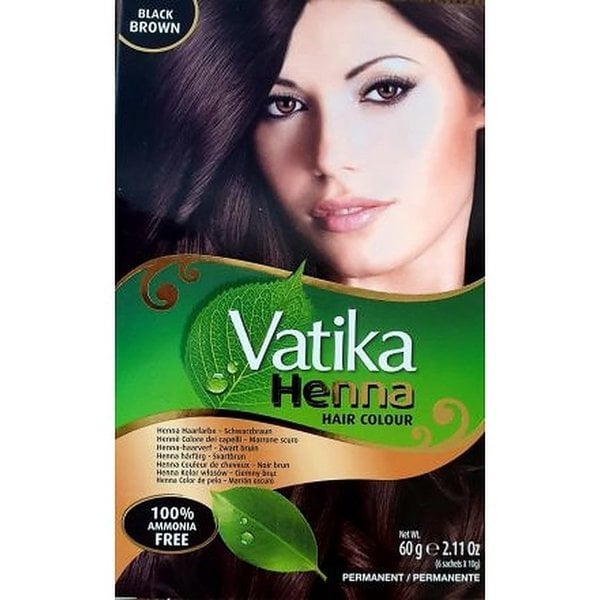 Dabur Vatika Dabur Vatika Henna Hair Color 6x10 gr -black brown