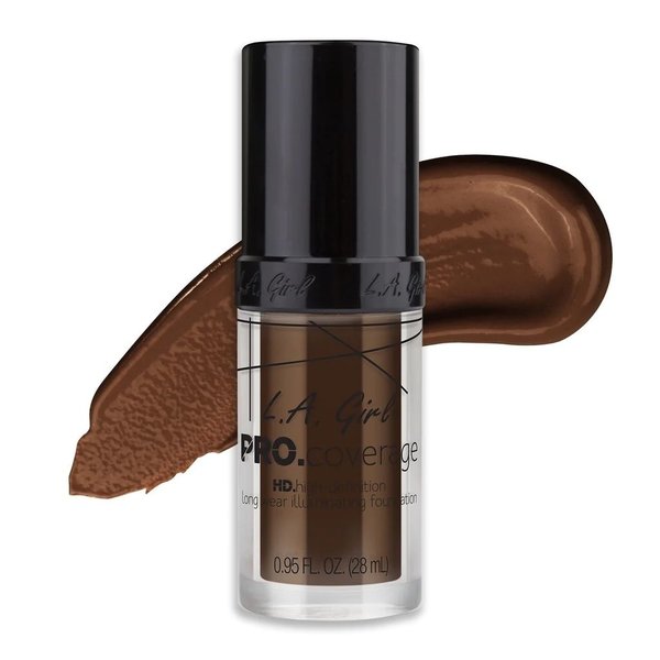 LA Girl Pro Coverage Illuminating Foundation - Dark Chocolate (GLM656)