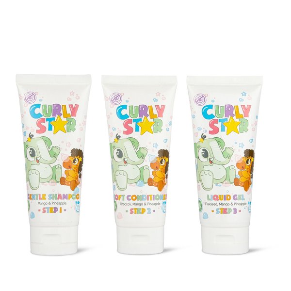 Curly Star Bundle set Fragrance Free - 3 products