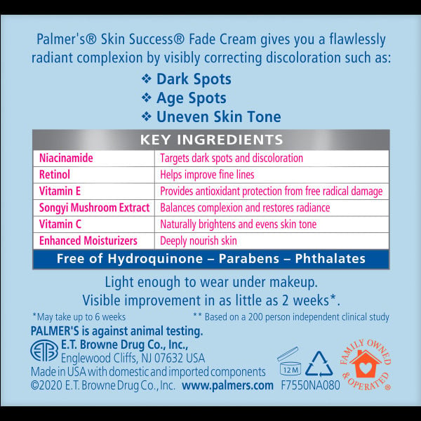 Palmer's Skin Success Anti-Dark Spot Fade Cream, for all Skin Types 75g