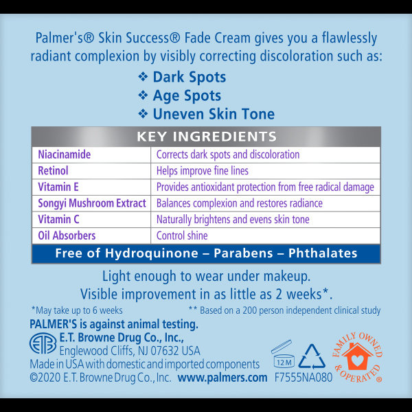 Palmer's Skin Success Anti-Dark Spot Fade Cream, for Oily Skin 75g