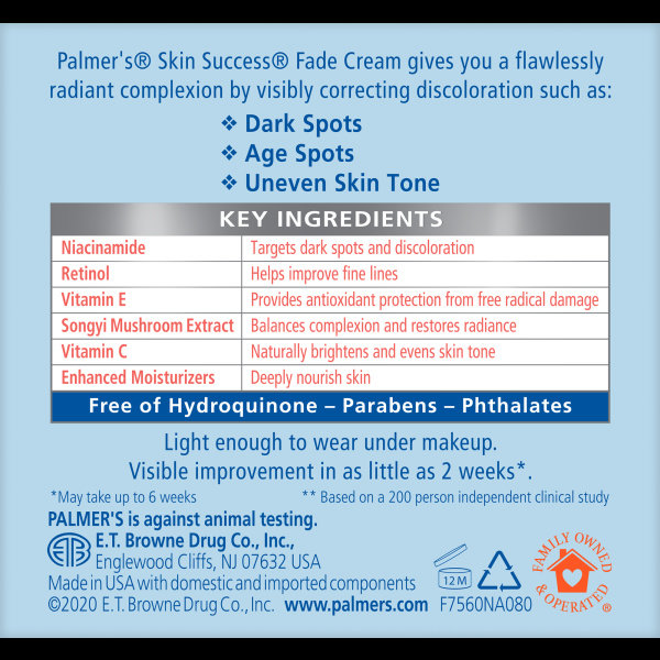 Palmer's Skin Success Anti-Dark Spot Fade Cream, for Dry Skin 75g