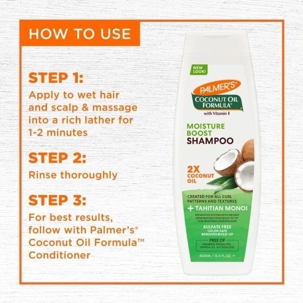 Palmer's Coconut Oil Formula Moisture Boost Shampoo 400ml