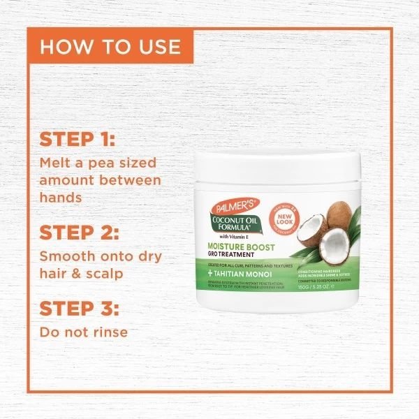 Palmer's Palmer's - Haarbehandeling - Herstelt droog en beschadigd haar - Versterkt en hydrateert intensief - Bevordert glans en haargroei - 150g