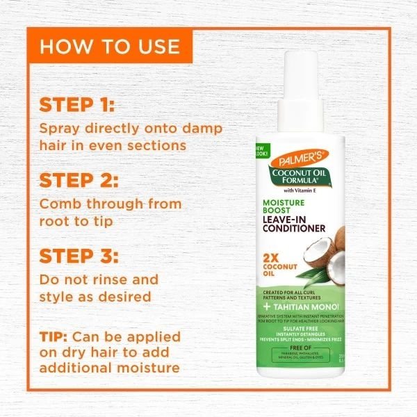 Palmer's Palmer's - Leave-In Conditioner - Hydrateert en herstelt droog haar - Verwijdert knopen en maakt het haar zijdezacht - 250ml