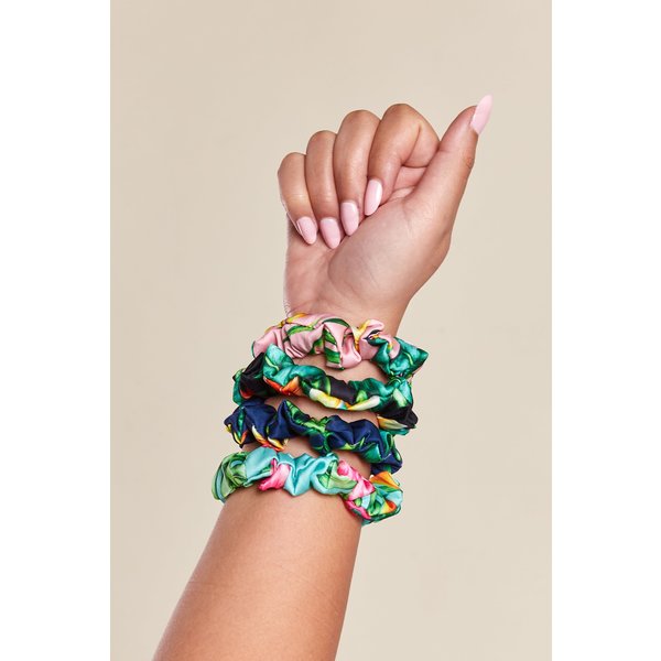 Flora & Curl Small Satin Scrunchies