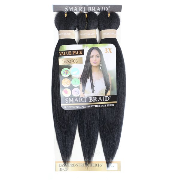 Smart Braid Smart Braids Pre-Stretched 3 in een verpakking 16 inch