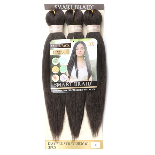 Smart Braid Smart Braids Pre-Stretched 3 in een verpakking 16 inch