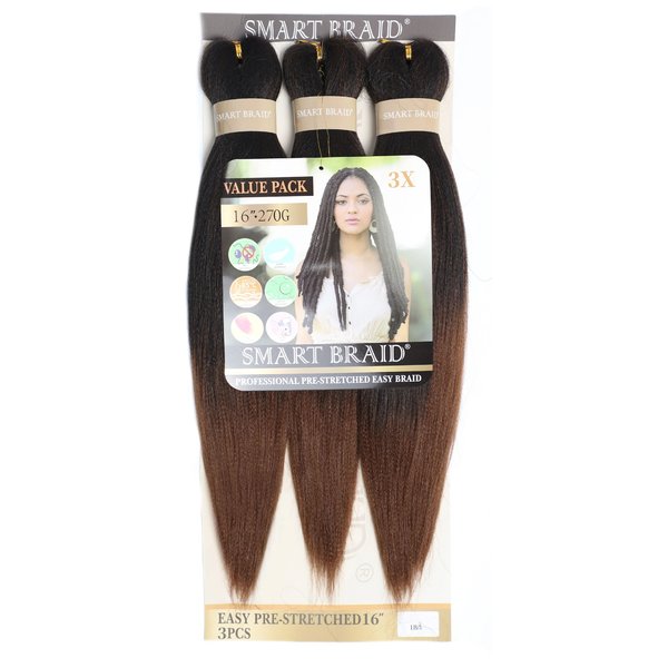 Smart Braid Smart Braids Pre-Stretched 3 in een verpakking 16 inch