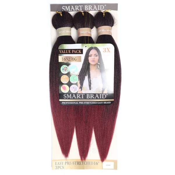 Smart Braid Smart Braids Pre-Stretched 3 in een verpakking 16 inch