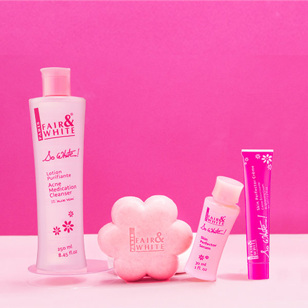 Fair & White Fair & White - Gezichtsset - Verheldert en egaliseert teint - Verfijnt poriën en huidstructuur - Hydrateert en verzacht de huid