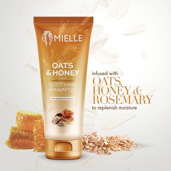 Mielle Mielle - Hydraterende shampoo - Reinigt zacht zonder te irriteren - Minimaliseert uitdroging - Gevoelige hoofdhuid - 237ml