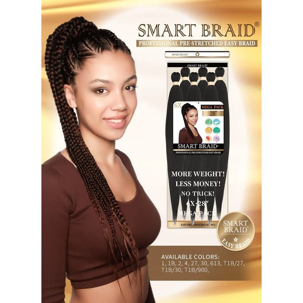 Smart Braid Smart Braids Pre-Stretched 6 in een verpakking 28 inch