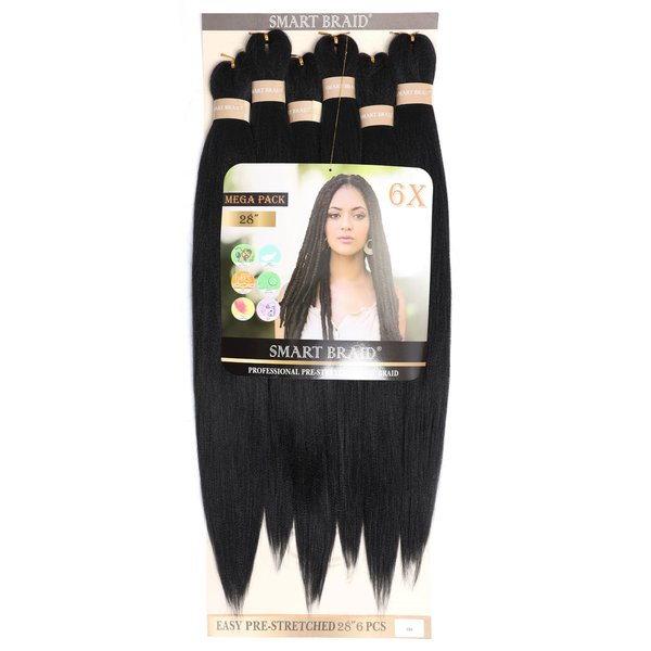 Smart Braids Pre Stretched 6 in een verpakking 28 inch
