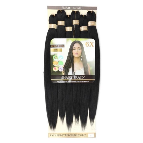 Smart Braid Smart Braids Pre-Stretched 6 in a Pack 28 inch