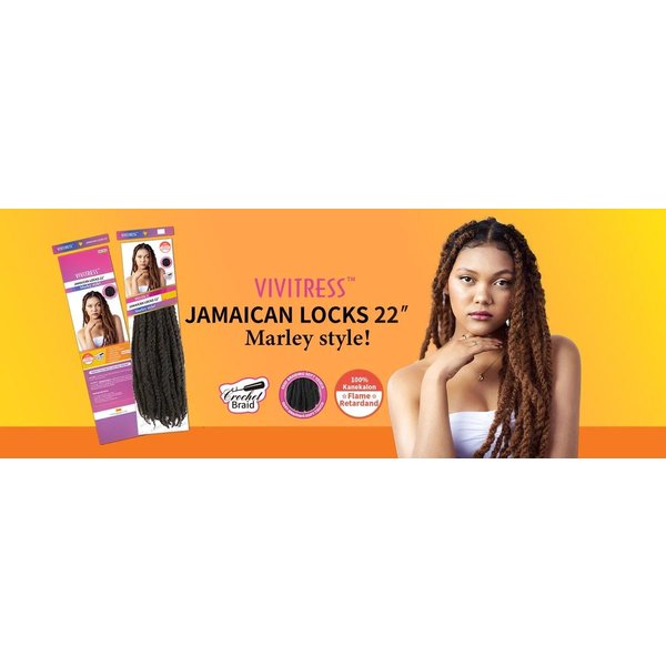 Smart Braid Vivitress Jamaican Locks 22" Marley Style!