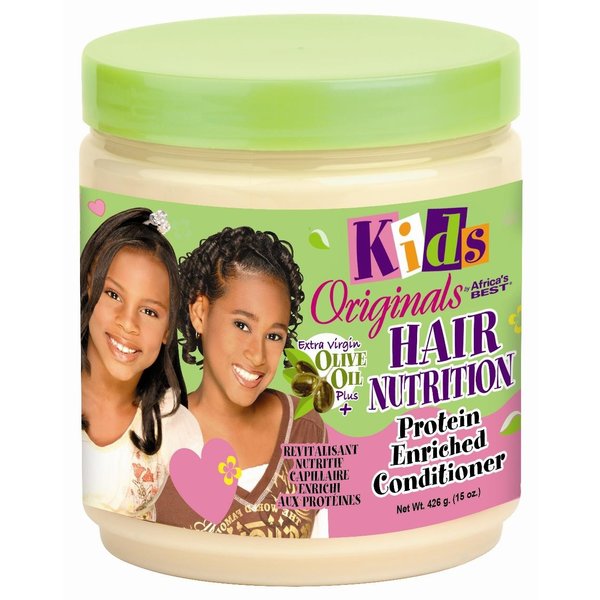 Africa's Best Kids Originals Africa's Best Kids Organics - Kinderconditioner eiwit – Versterkt zwak en beschadigd haar – Hydrateert met vitamines en kruiden – Vermindert haarbreuk effectief – 426g