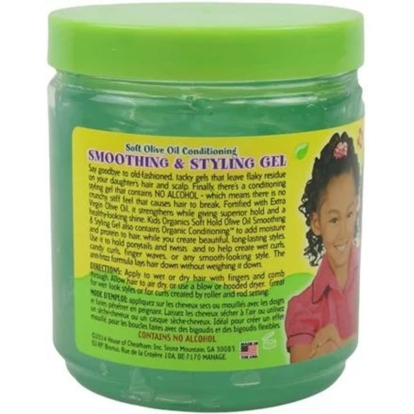 Africa's Best Kids Originals Africa's Best Kids Organics - Gel - Lichte hold zonder het haar te verzwaren - Maakt haar glad en beheersbaar - Kinderen - 425g