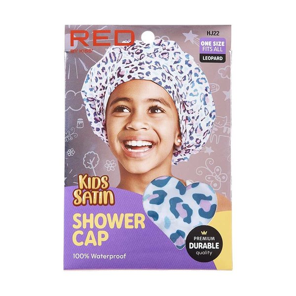 Red by Kiss Red by Kiss Kids Satin Shower Cap - Leopard (HJ22)