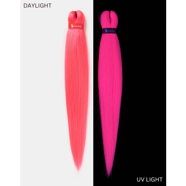 X-Pression  X-Pression - Braid hair - Geeft uniek uv glow effect - Extra lang en soepel vlechten - Lichtgewicht en klitvrij dragen - 116,84cm