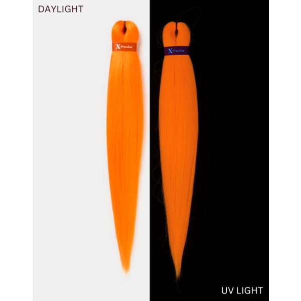 X-Pression  X-Pression - Braid hair - Geeft uniek uv glow effect - Extra lang en soepel vlechten - Lichtgewicht en klitvrij dragen - 116,84cm